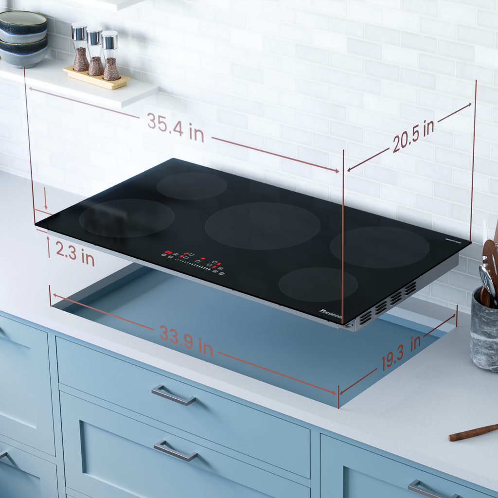 Rangaire 36" Induction Cooktop 5 Burners RCI361S – Rangaire Appliances, view 5