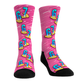 Rock 'Em Socks Six Seven (Pink)