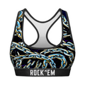 Rock 'Em Socks Rock 'Em Socks Women's Sports Bra - Chains All-Over — main product shot