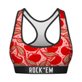 Rock 'Em Socks Rock 'Em Socks Women's Sports Bra - Cherries — main product shot