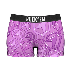Rock 'Em Socks Women's Boy Shorts - Hex Drip (Lilac)