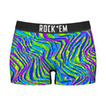 Rock 'Em Socks Women's Boy Shorts - Neon Wave