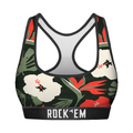 Rock 'Em Socks Rock 'Em Socks Women's Sports Bra - Paradise Palm — main product shot