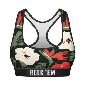Rock 'Em Socks Women's Sports Bra - Paradise Palm