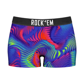Rock 'Em Socks Women's Boy Shorts - Rainbow Trips