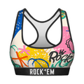 Rock 'Em Socks Rock 'Em Socks Women's Sports Bra - Rock 'Em Graffiti — main product shot