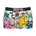 Rock 'Em Socks Rock 'Em Socks Women's Boy Shorts - Rock 'Em Graffiti — main product shot