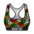 Rock 'Em Socks Rock 'Em Socks Women's Sports Bra - Gift Bows — main product shot