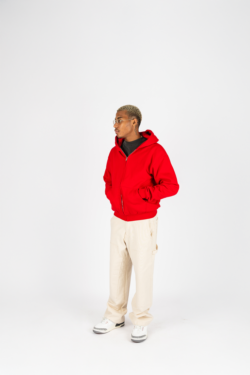 Superline Heavyweight Boyfriend Zip Up — comparison shot