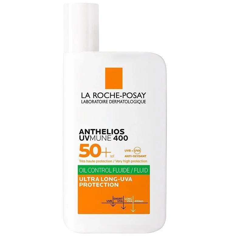 La Roche-Posay Anthelios Oil Control Facial Sunscreen SPF 50+ - UVA/UVB Protection for Oily & Sensitive Skin, Non-Comedogenic, Matte Finish