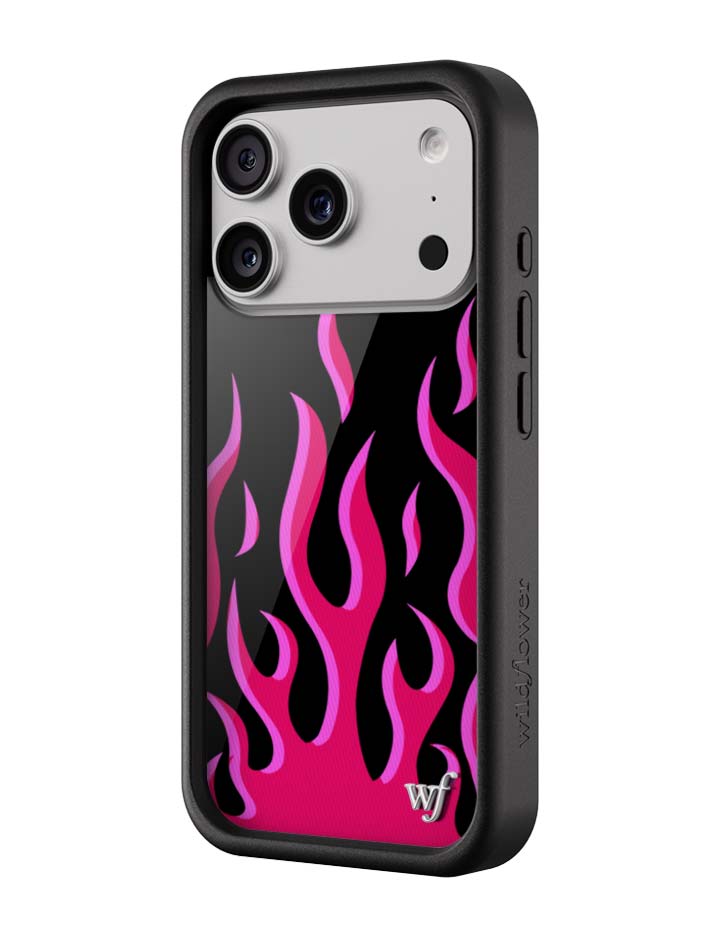 Flames | Black & Red iPhone Case