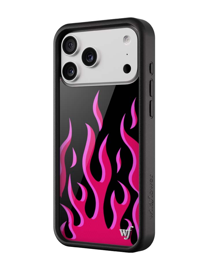 Flames | Black & Red iPhone Case