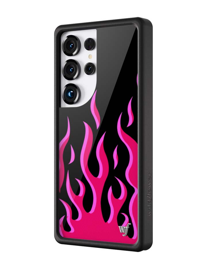Flames | Black & Red Samsung Galaxy Case