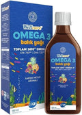 Wellcare Omega-3 Fish Oil Supplement for Kids and Adults - Mixed Fruit Flavor, Supports Heart Health and Development