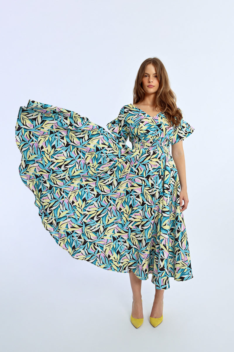 KADOU BOUTIQUE Floral Maxi Dress — lifestyle context