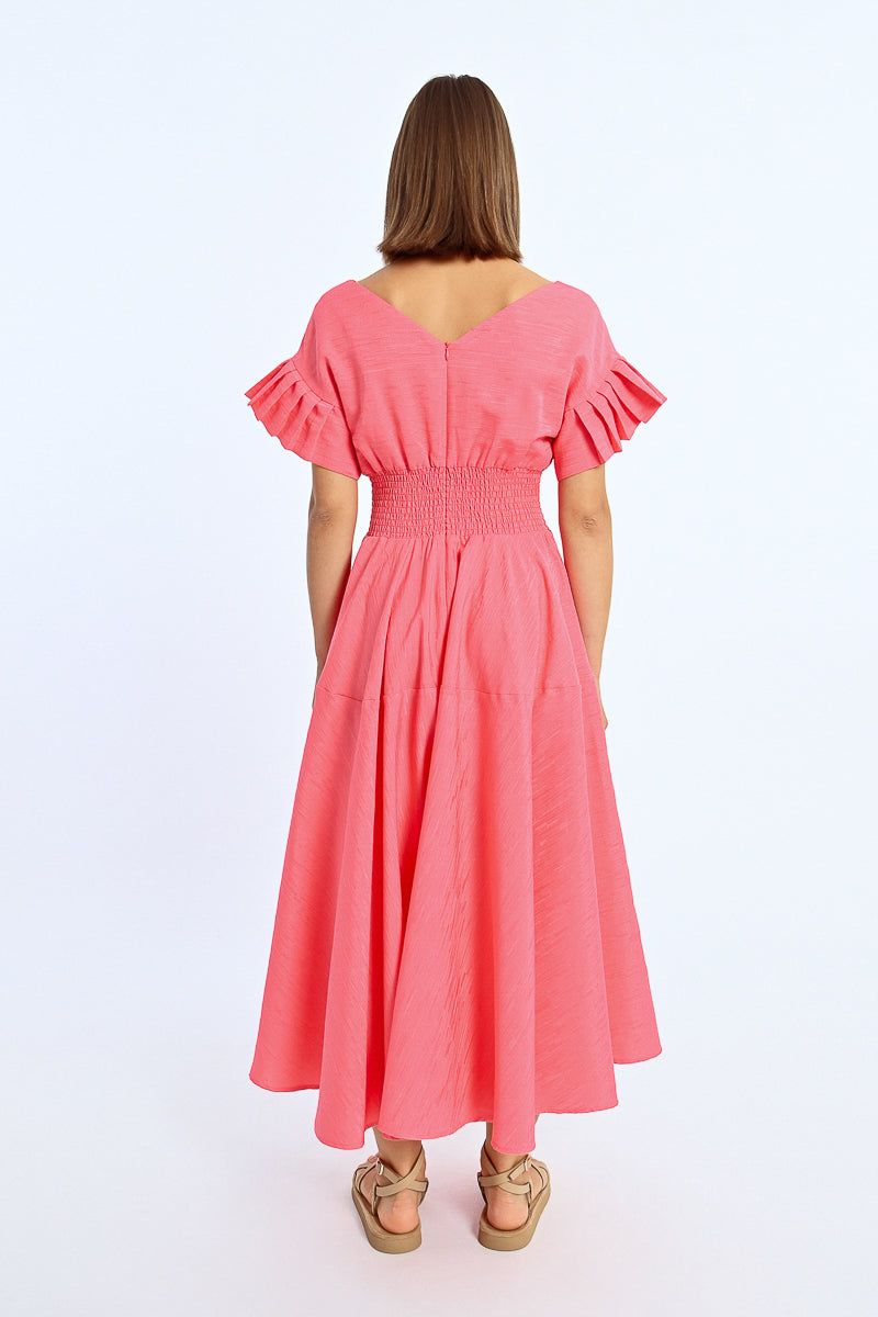 KADOU BOUTIQUE Pretty In Pink Maxi Dress — lifestyle context