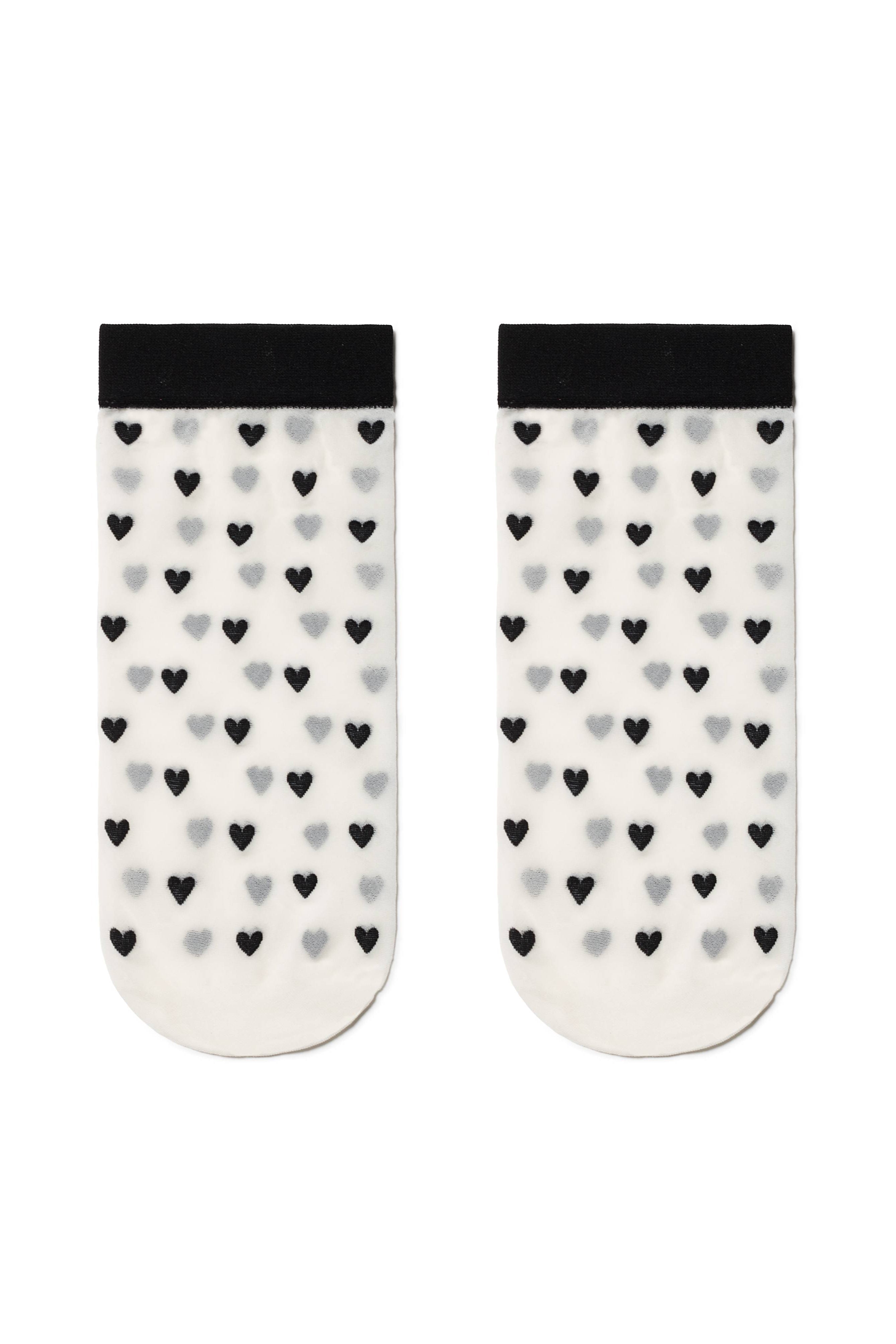 TheRanok.com Socks Conte Fantasy - Hearts Pattern — color detail