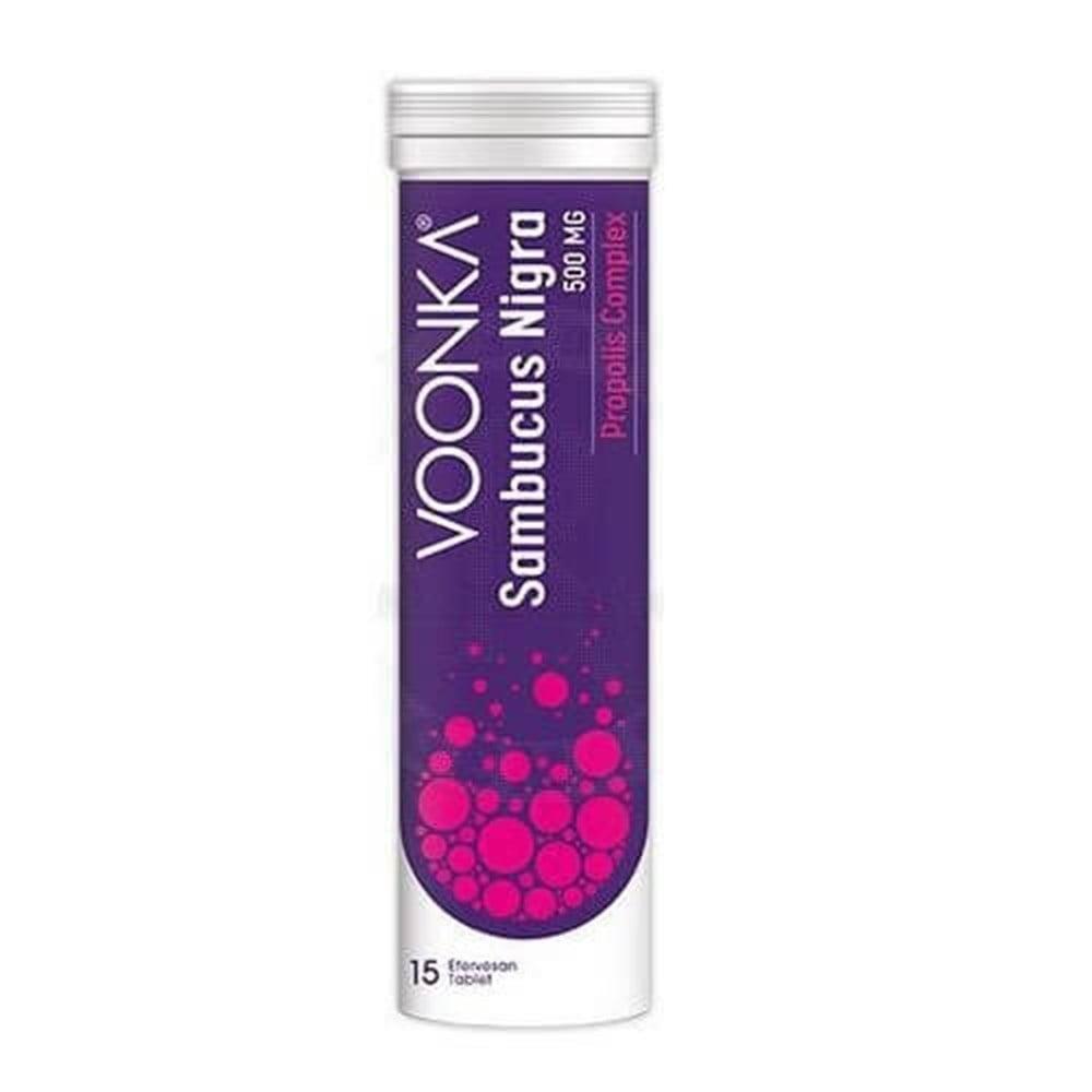 Voonka Sambucus Nigra Effervescent Tablets for Immune Support - 15 Count