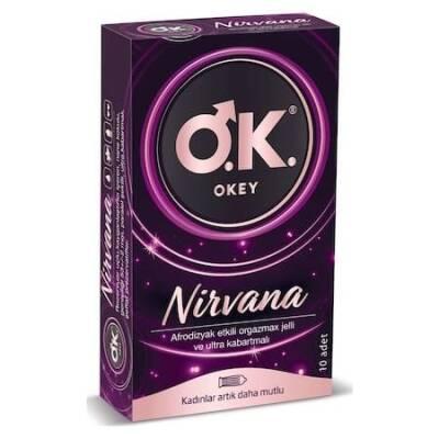 Okey Nirvana Condoms - Safe Sex Protection, 10-Pack for Reliable Contraception - Okey Nirvana Condoms for Adults