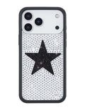 Rhinestone Star | White and Black iPhone Case