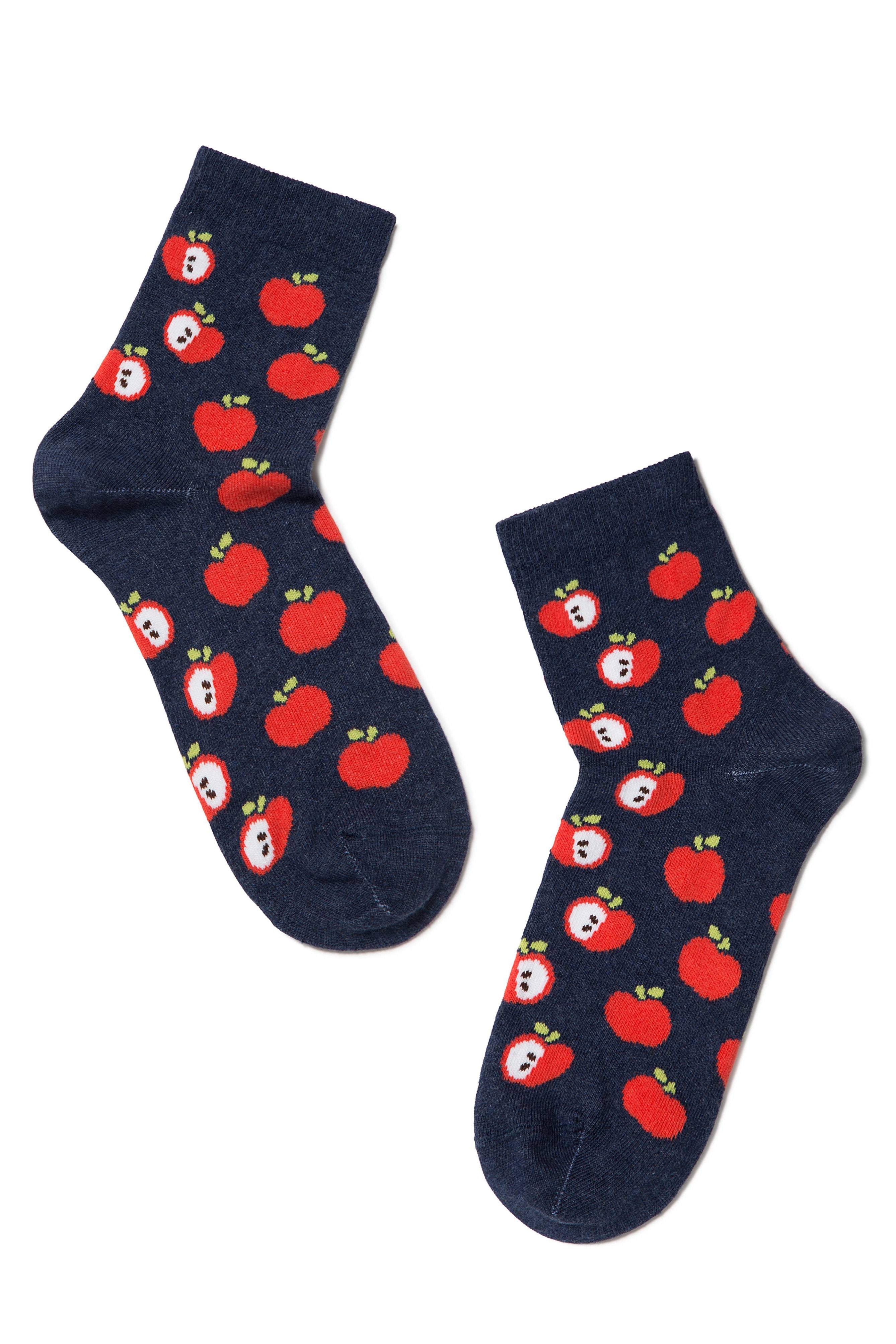 TheRanok.com Conte Elegant Cotton Socks (2 pairs) - Fruit pattern — lifestyle context