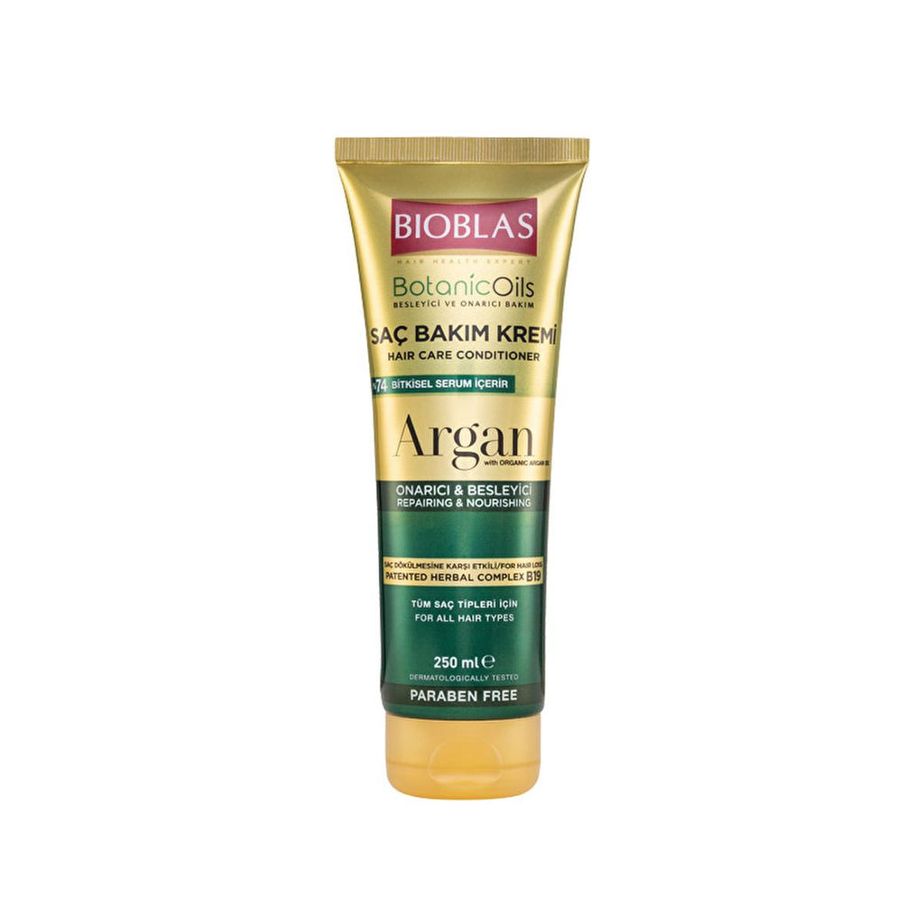 Bioblas Argan Oil Hair Conditioner: Repair, Moisturize & Restore Shine - Daily Use for Damaged Hair, 8.45 fl oz