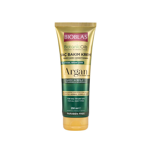 Bioblas Argan Oil Hair Conditioner: Repair, Moisturize & Restore Shine - Daily Use for Damaged Hair, 8.45 fl oz