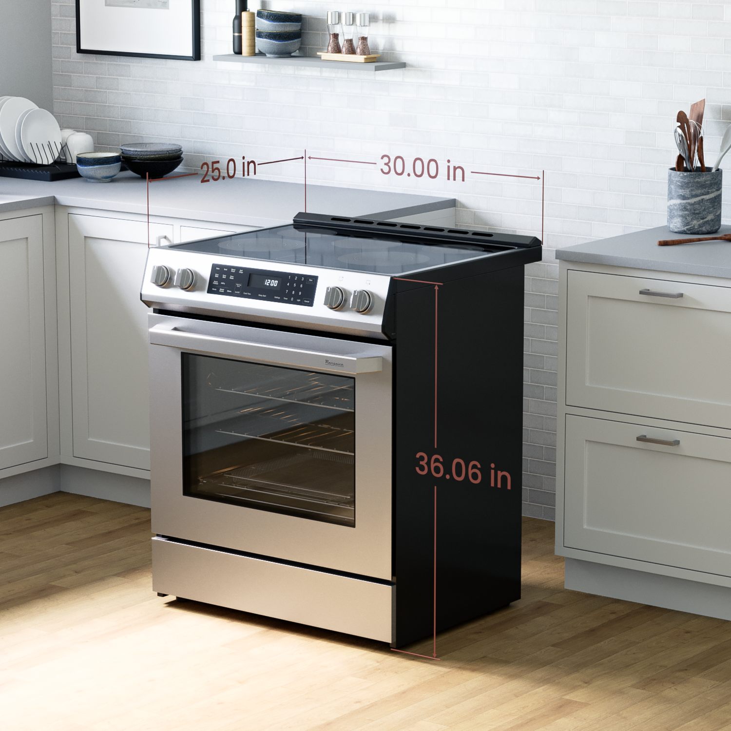 Rangaire 30" Electric Range Self-cleaning Air Fry True Convection Oven Slide-in Stainless Steel RRE303GS – Rangaire Appliance
