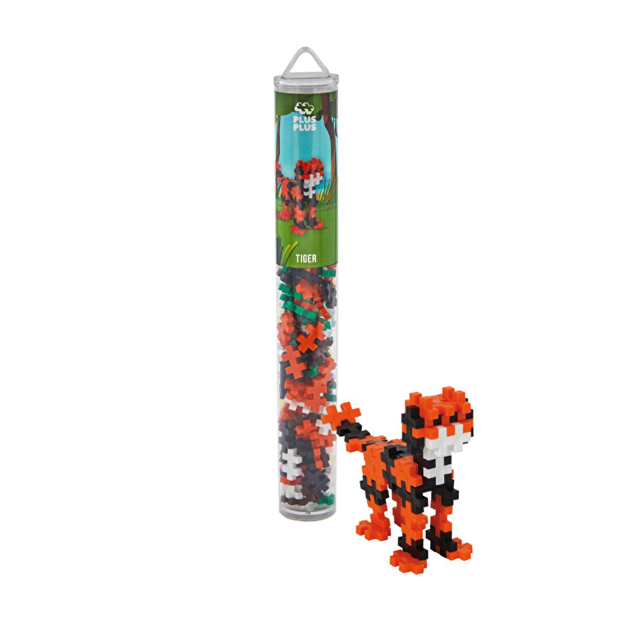 Plus Plus Kaplan 100 Piece Construction Toy in Reusable Tube - Educational Building Blocks for Kids - Danish Made, Travel Friendly