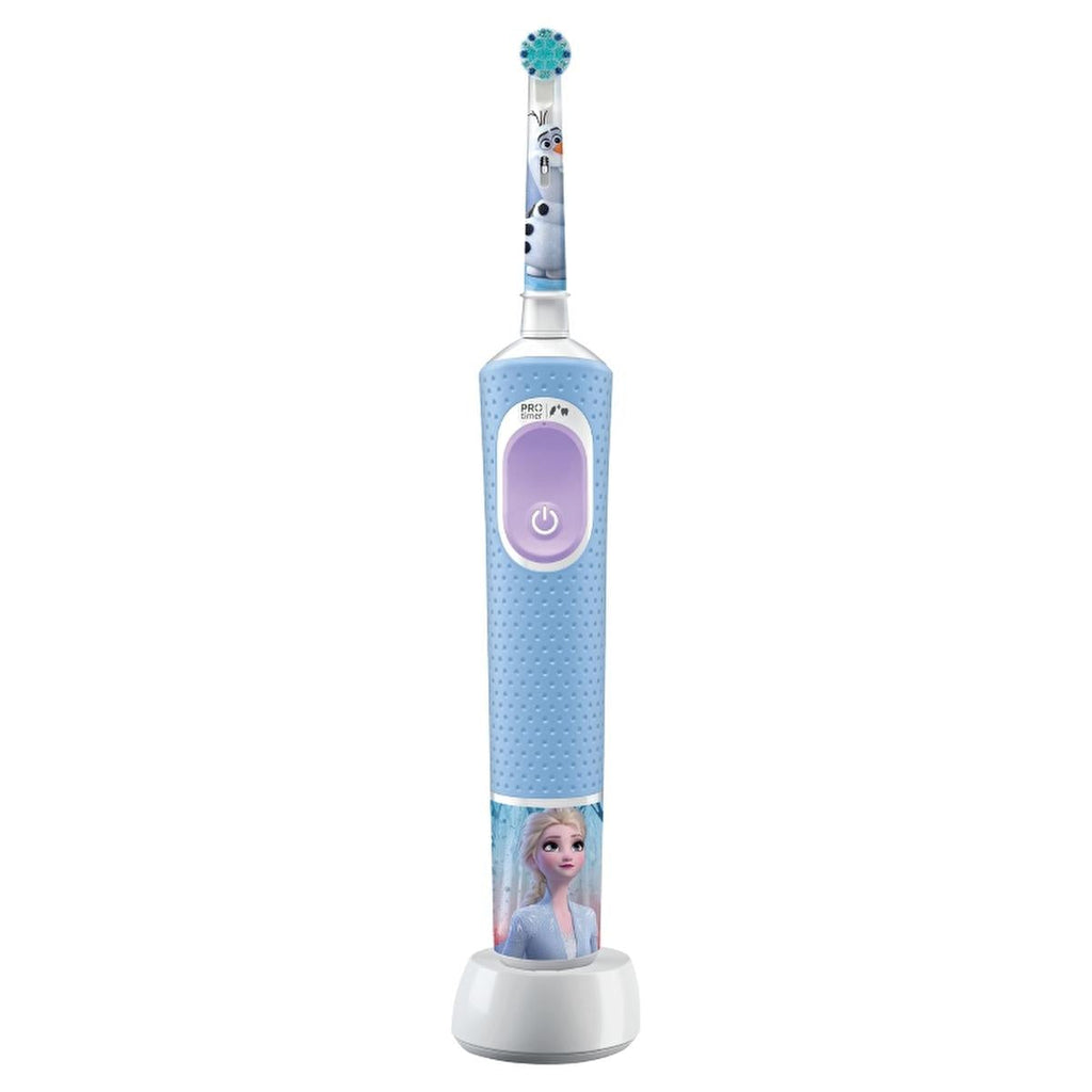 Oral-B Electric Toothbrush for Kids - D100 Frozen Edition, Rechargeable, Gentle Cleaning, 2 Brushing Modes