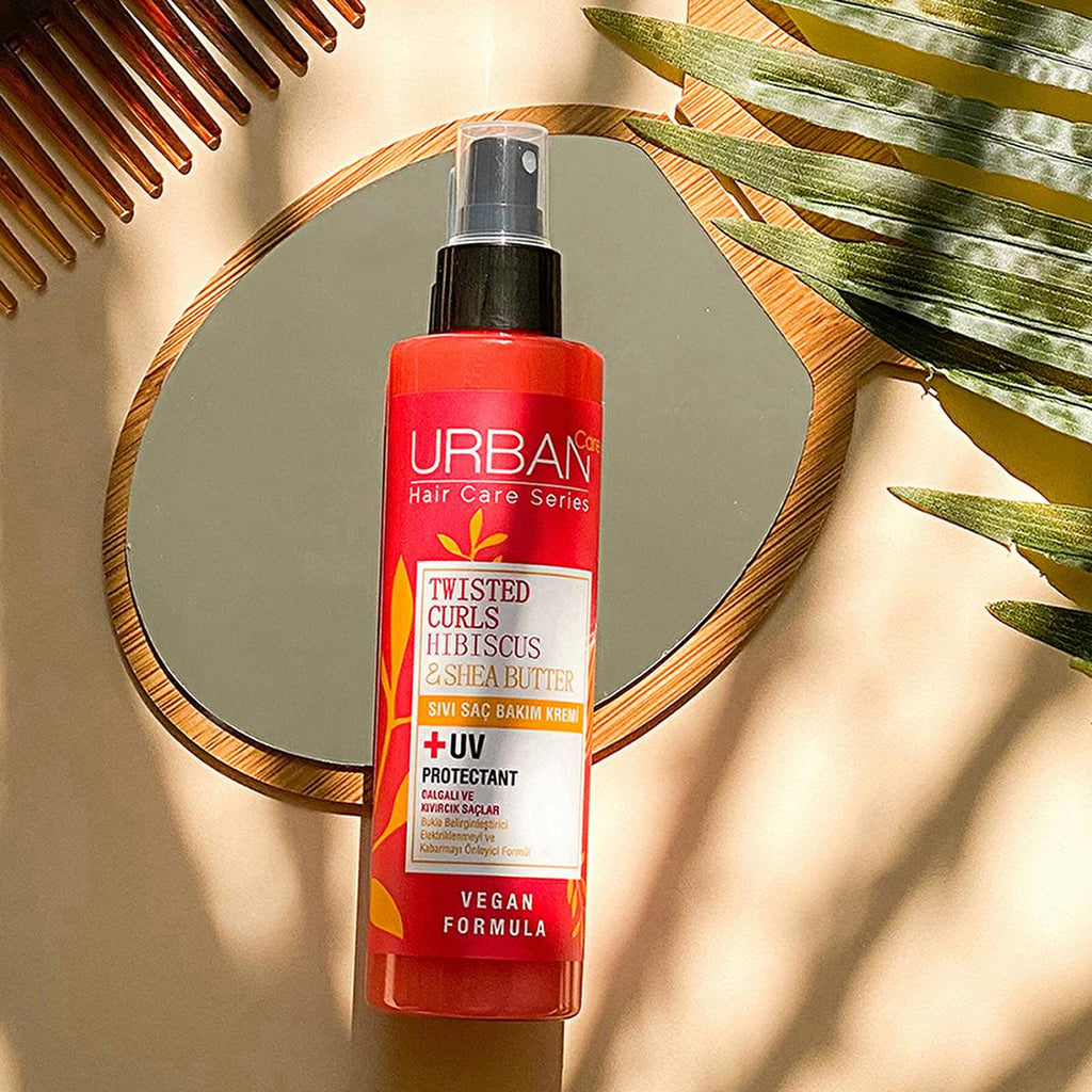 Urban Care Twisted Curls: Hibiscus & Shea Butter Curl Defining Cream - Anti-Frizz, Moisturizing Hair Care for Wavy & Curly Hair