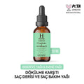 Hoito Rosemary & Peppermint Hair Oil: Superfood Anti-Hair Loss & Scalp Treatment - Promotes Hair Growth, Thickening, and Repair (1.69 fl oz)