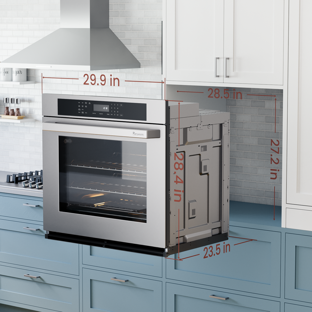 Rangaire 30" Single Electric Wall Oven Self-cleaning Air Fry True Convection Stainless Steel RWOS301GS – Rangaire Appliances,