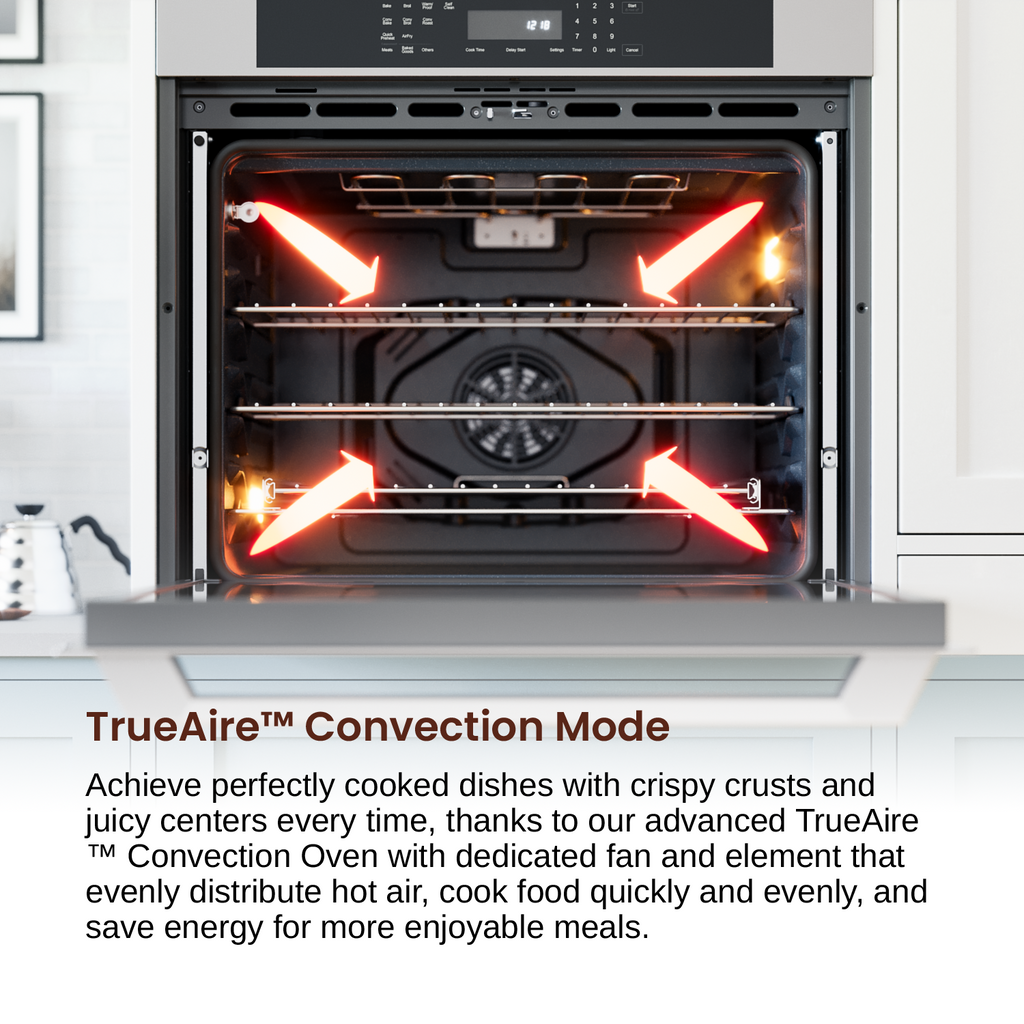 Rangaire 30" Double Electric Wall Oven Self-cleaning Air Fry True Convection Stainless Steel RWOD301GS – Rangaire Appliances,