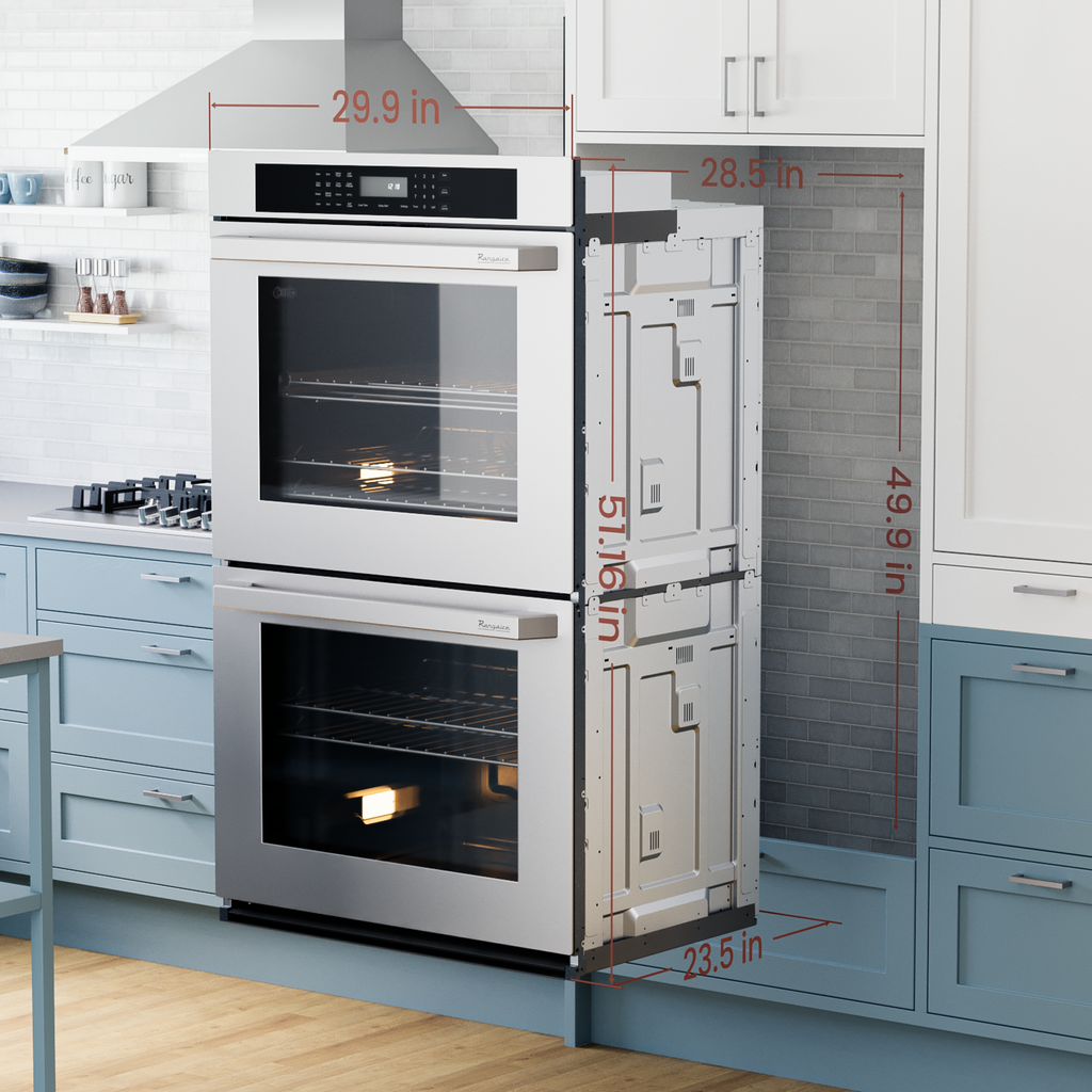 Rangaire 30" Double Electric Wall Oven Self-cleaning Air Fry True Convection Stainless Steel RWOD301GS – Rangaire Appliances,
