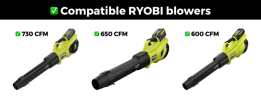STUBBY® Car Drying Nozzle for RYOBI 730, 650, & 600 CFM Leaf Blowers – Stubby Nozzle Co., view 3