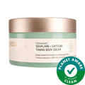 Caffeine Toning Body Cream: Tone & Firm Skin with Squalane & Niacinamide - Vegan, Cruelty & Fragrance-Free Hydration