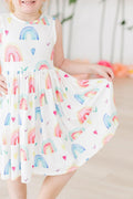 Mila & Rose ® Radiant Rainbows Tank Twirl Dress — main product shot