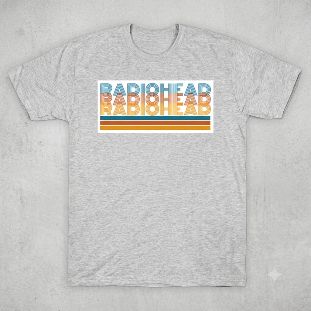 Radiohead Vintage Band T-Shirt – Retro 90s Alternative Rock Indie Music Unisex Graphic Tee