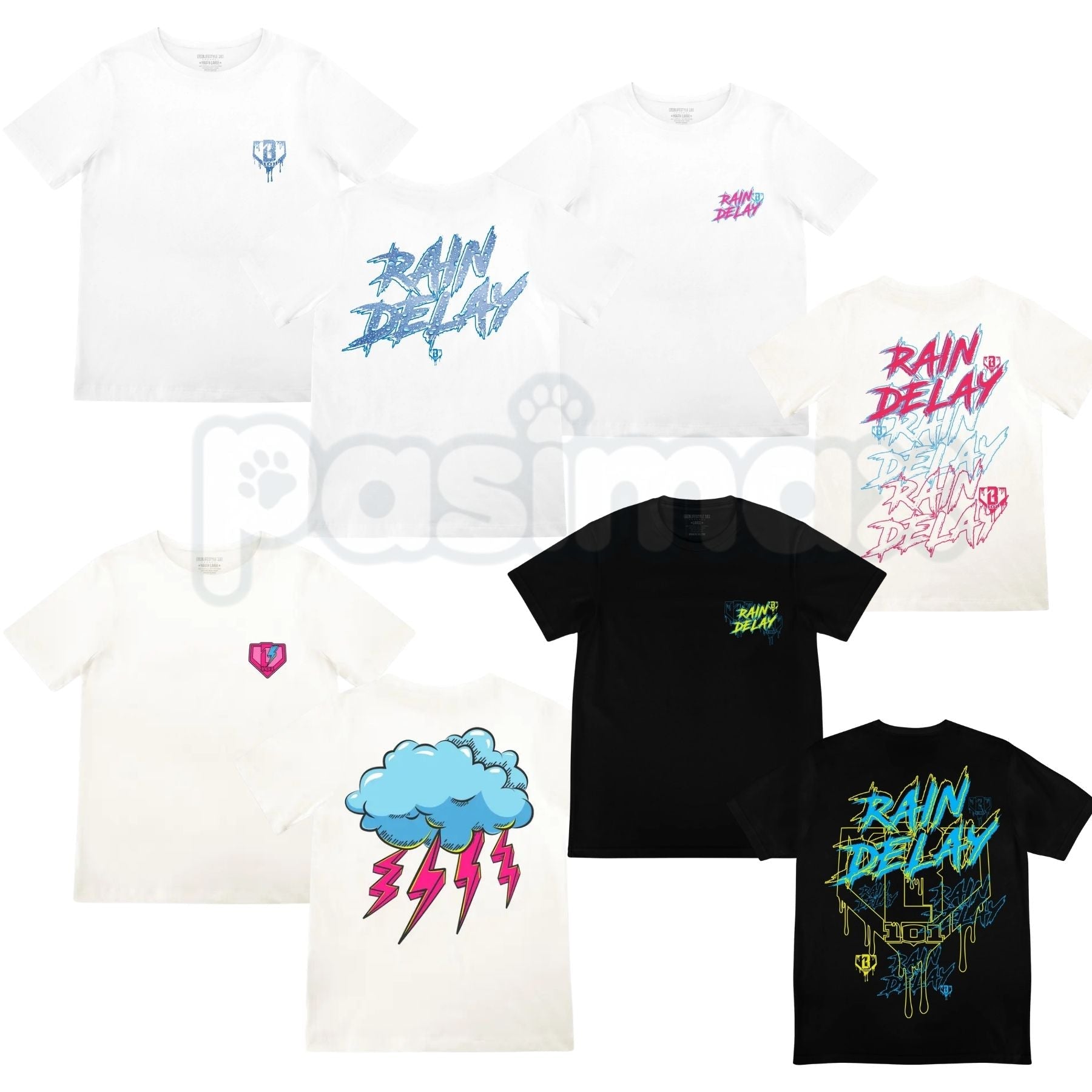 "Rain Delay" Lightning Bolt T-Shirt – Retro Electric Graphic Tee