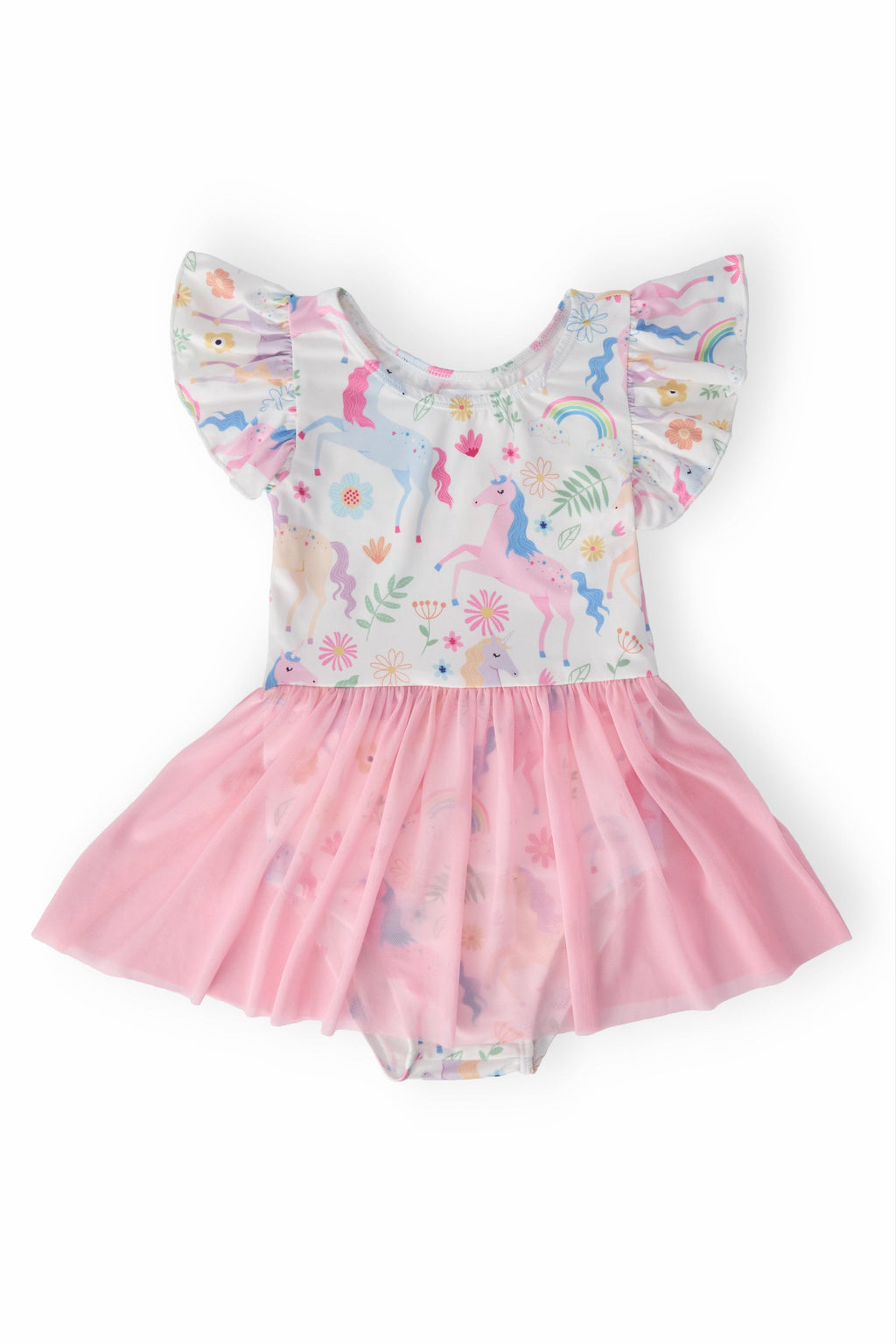 Mila & Rose ® Rainbow Vibes S/S Twirl Leotard — main product shot