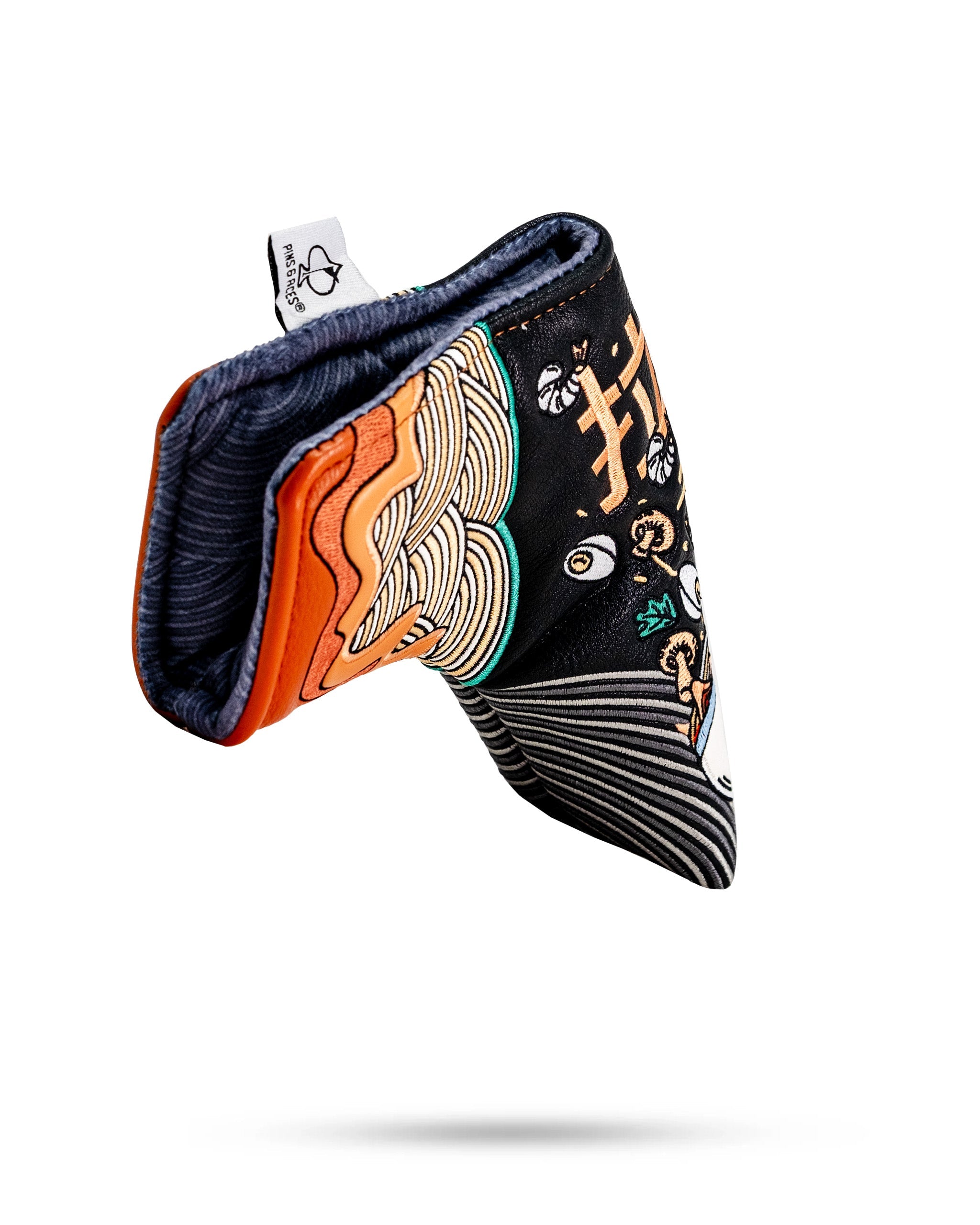 Pins and Aces Ramen - Blade Putter Cover — detail close-up