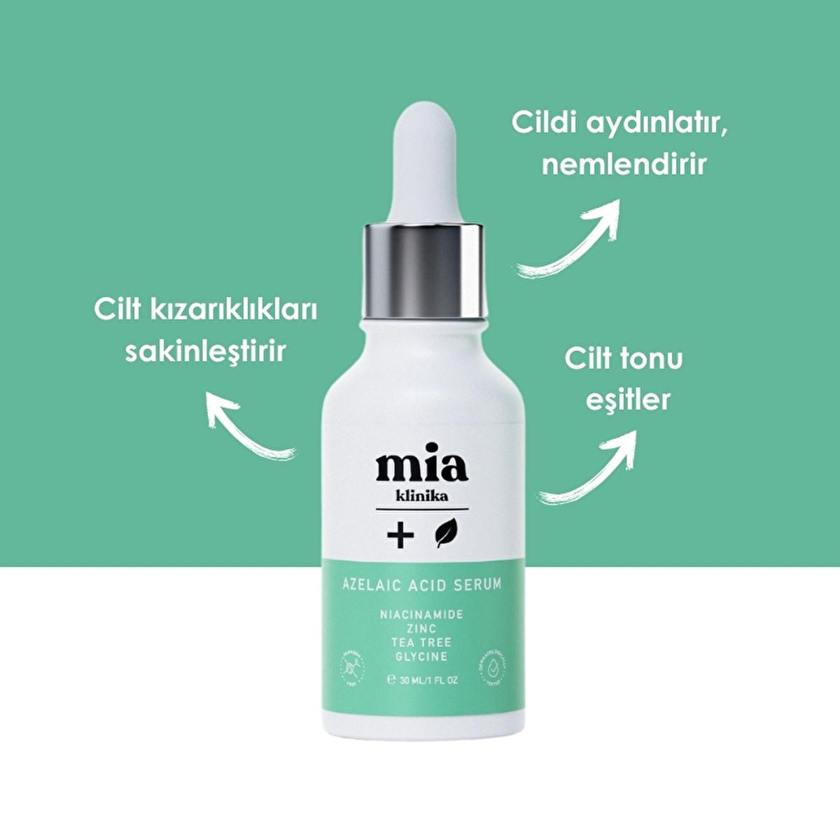 Mia Klinika Azelaic Acid Serum: Acne, Blemish & Hyperpigmentation Treatment | Tea Tree Oil & Zinc Infused | Reduce Redness & Even Skin Tone