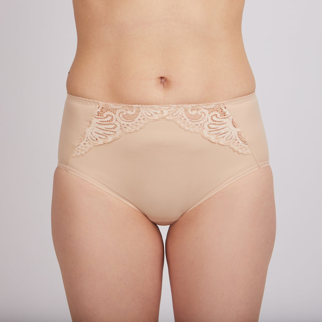TheRanok.com Cotton Panties Milavitsa 230200 - High-Waisted Slip — back view