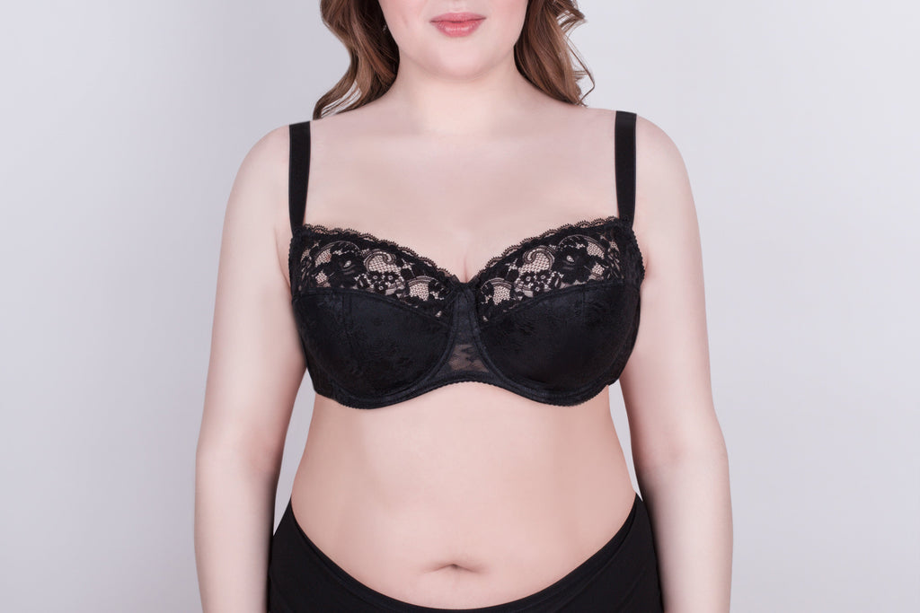 TheRanok.com Bra Milavitsa 116180 - Lace Balconette with Cotton Cups — detail close-up