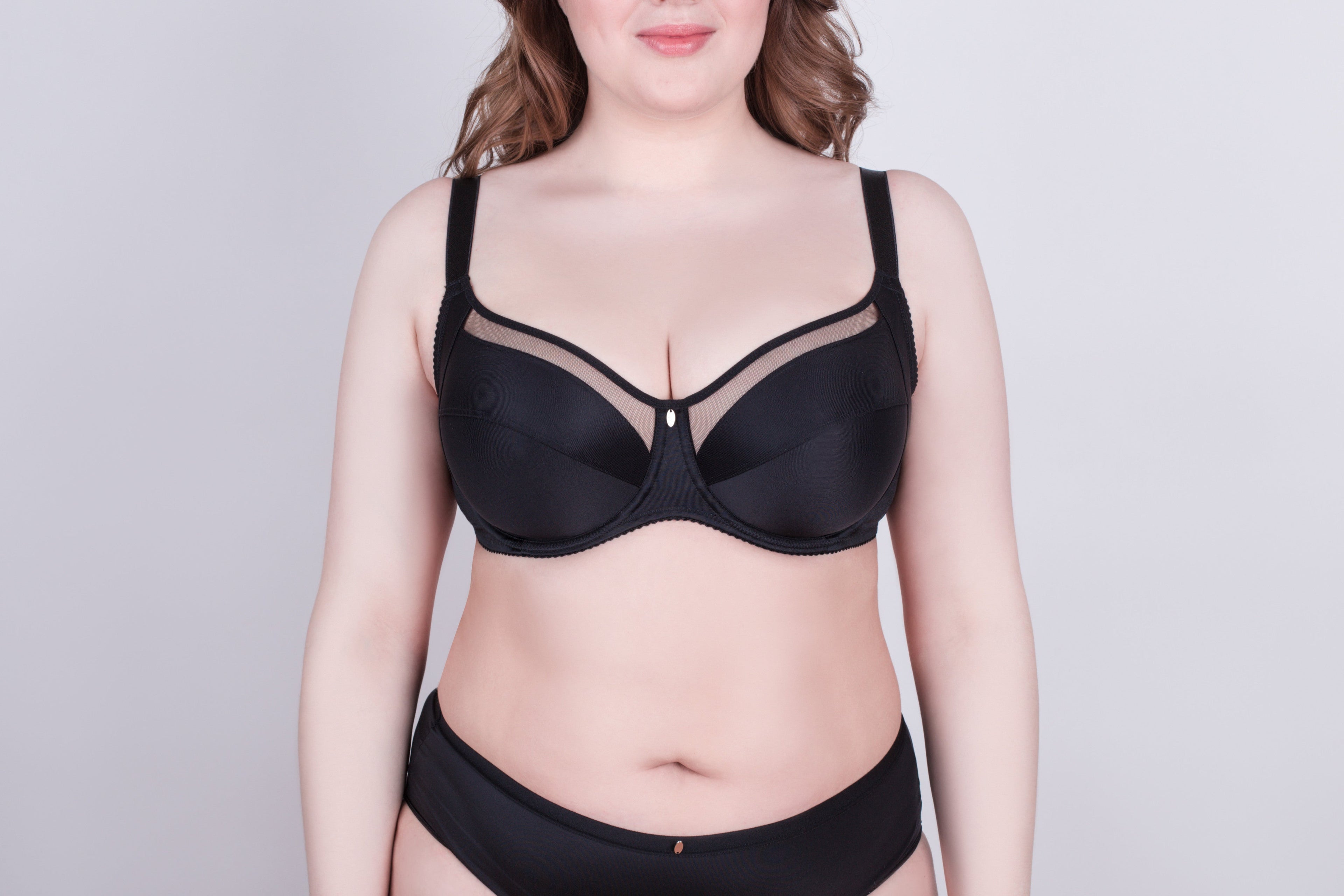 TheRanok.com Bra Milavitsa 120150 - Underwired, Mesh Insert, Wide Straps — detail close-up