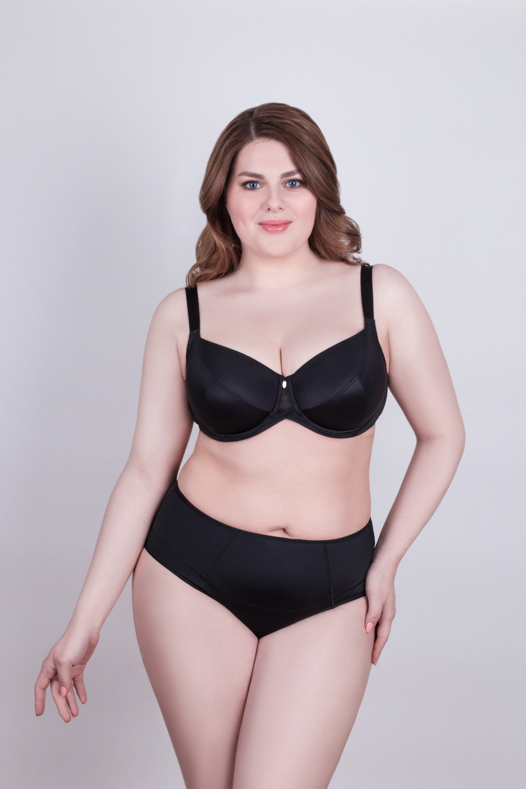 TheRanok.com Bra Milavitsa 115910 - Elastic Knit, Underwired, Triple Diagonal Segment Cups — side view