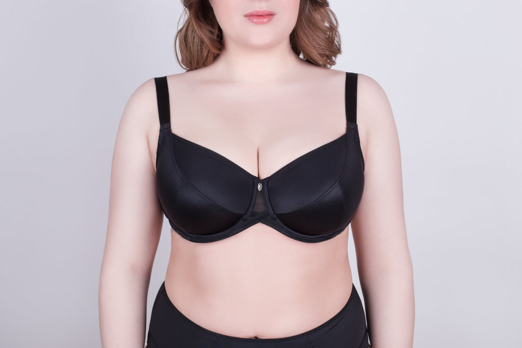 TheRanok.com Bra Milavitsa 115910 - Elastic Knit, Underwired, Triple Diagonal Segment Cups — back view