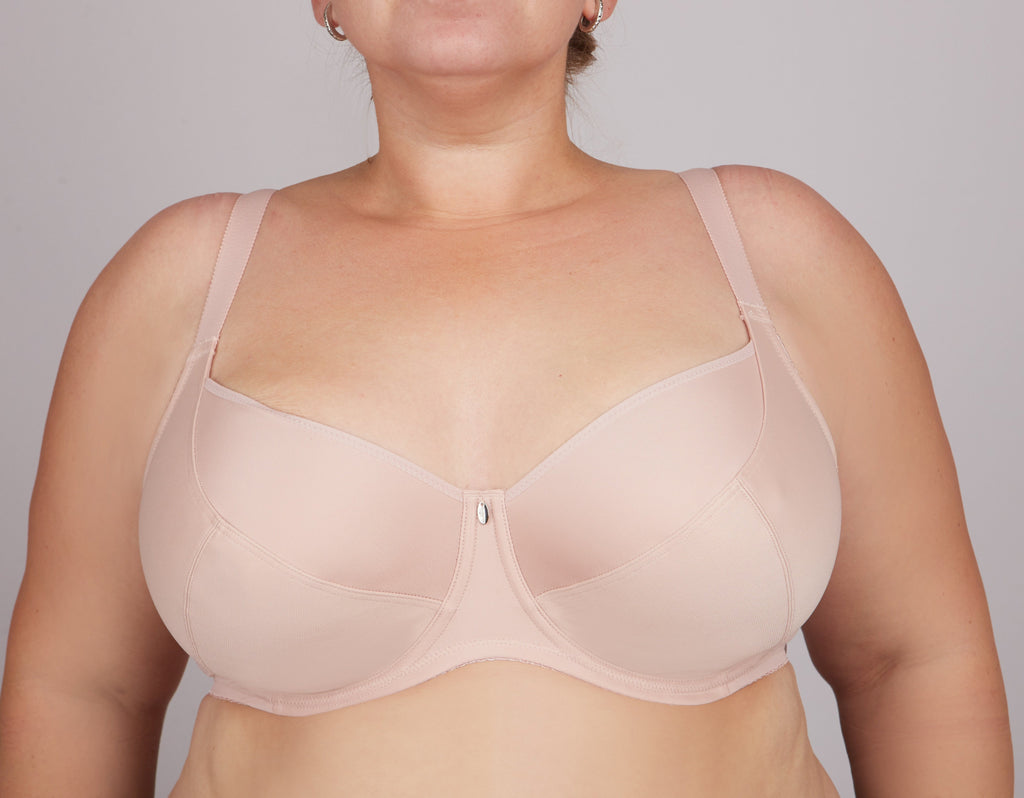 TheRanok.com Bra Milavitsa 105910 - Underwired, Triple-Cup, Fixed Straps — side view