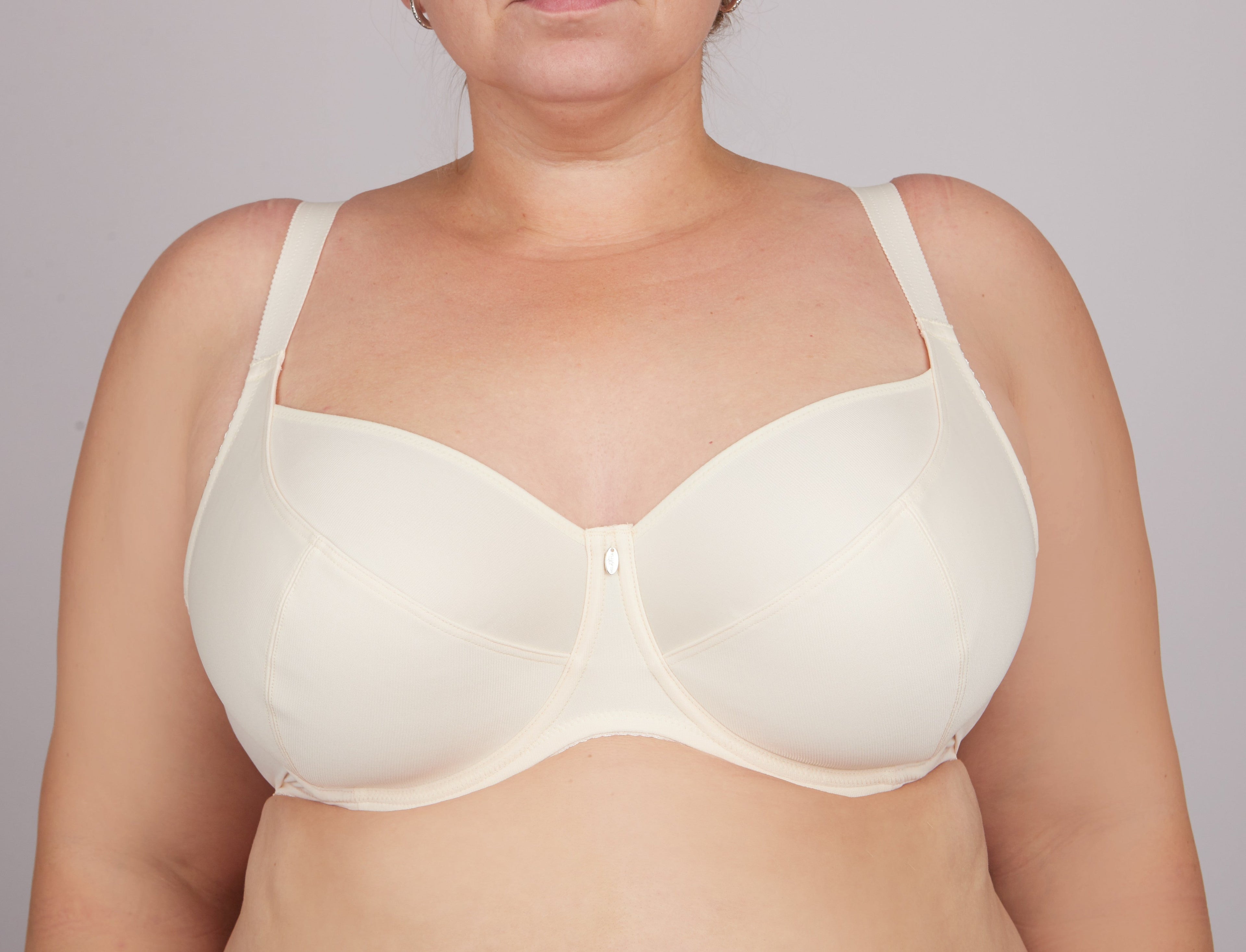 TheRanok.com Bra Milavitsa 105910 - Underwired, Triple Segment, Fixed Straps — back view